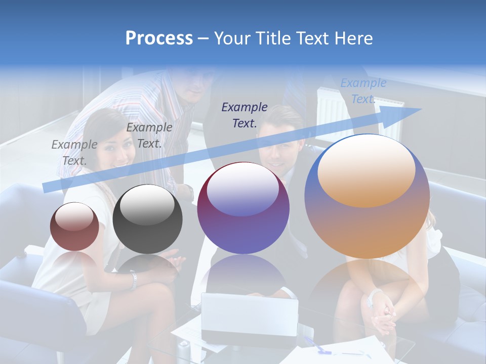 Notebooks Colleagues Performance PowerPoint Template