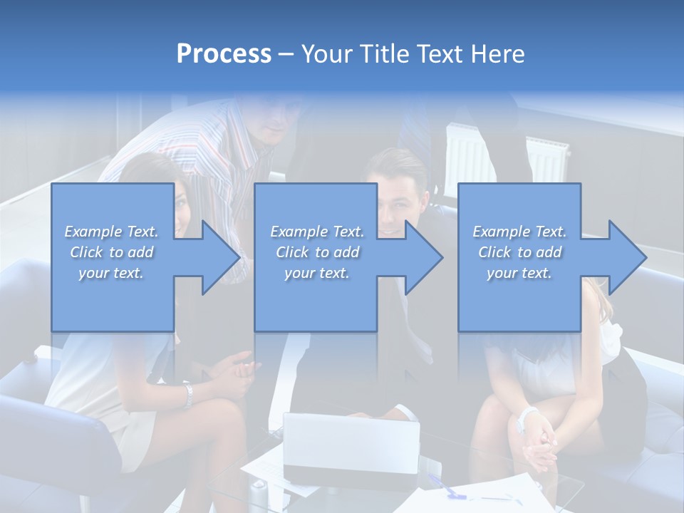 Notebooks Colleagues Performance PowerPoint Template