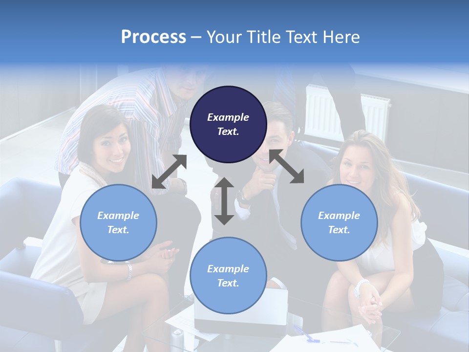 Notebooks Colleagues Performance PowerPoint Template