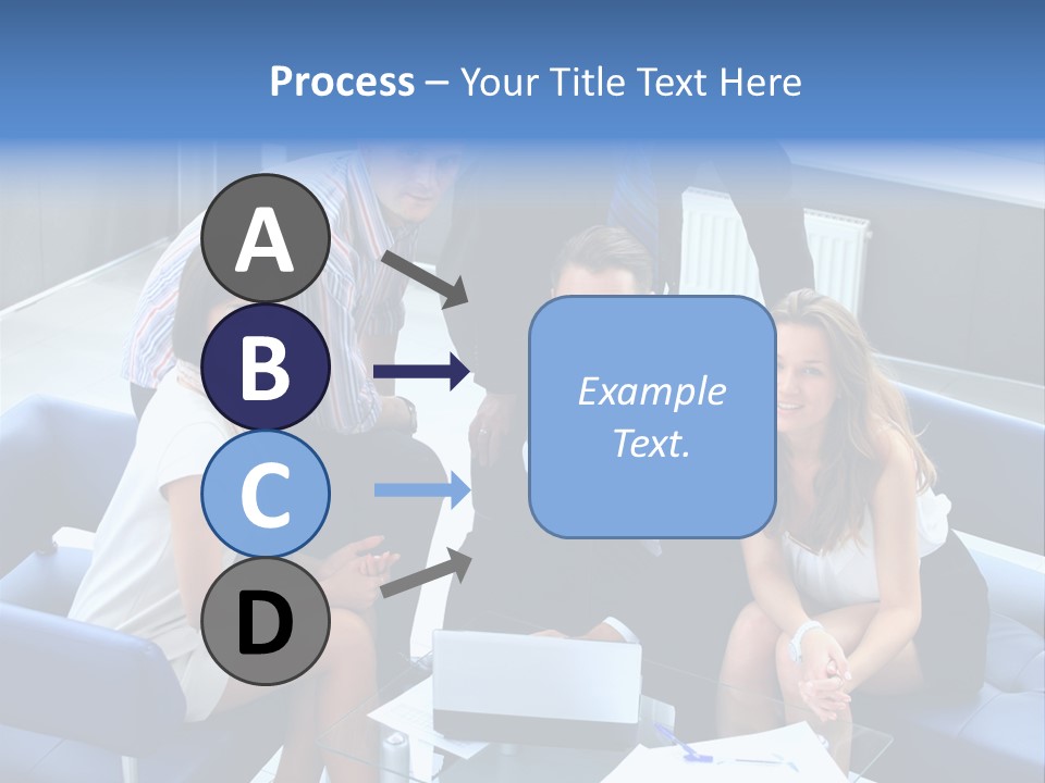 Notebooks Colleagues Performance PowerPoint Template