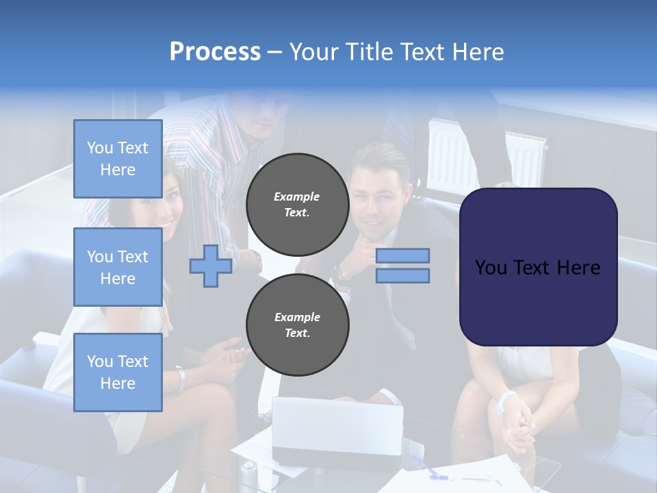 Notebooks Colleagues Performance PowerPoint Template