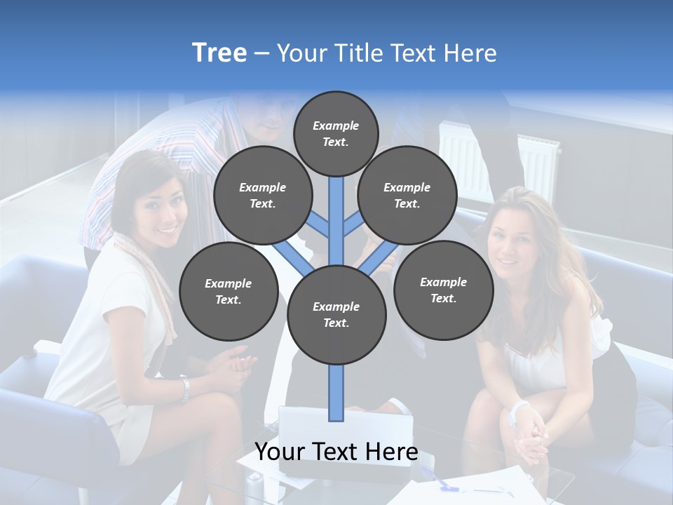 Notebooks Colleagues Performance PowerPoint Template
