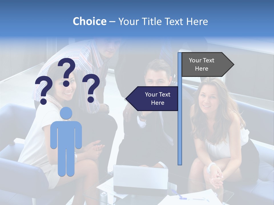 Notebooks Colleagues Performance PowerPoint Template