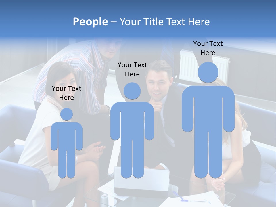 Notebooks Colleagues Performance PowerPoint Template