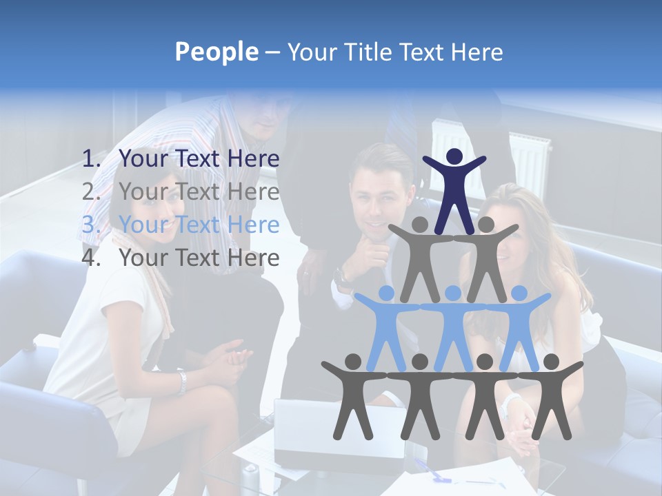 Notebooks Colleagues Performance PowerPoint Template