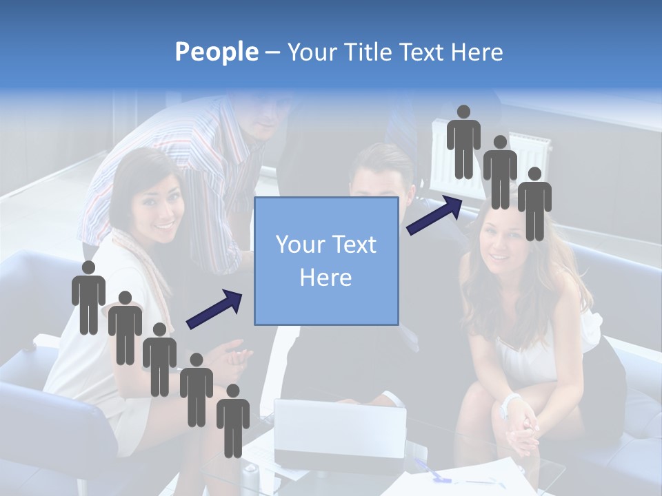 Notebooks Colleagues Performance PowerPoint Template