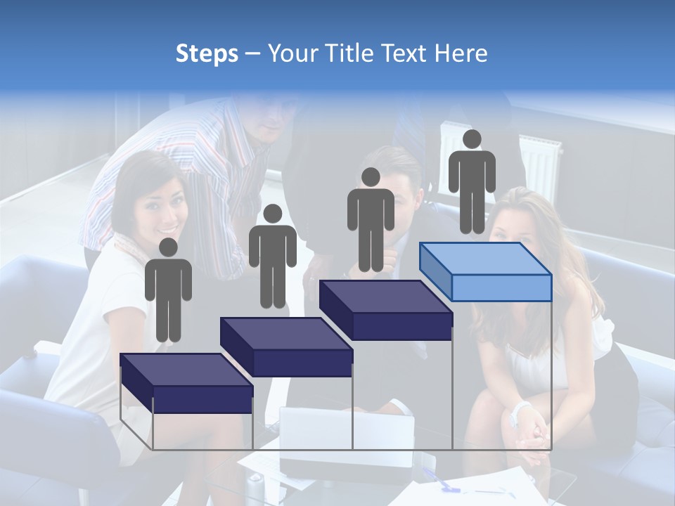 Notebooks Colleagues Performance PowerPoint Template