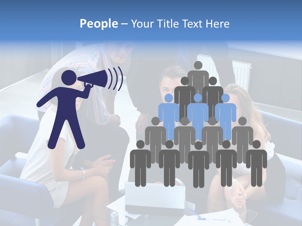 Notebooks Colleagues Performance PowerPoint Template