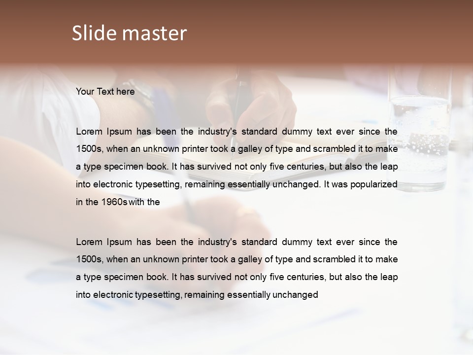 Pencil Occupation Cute PowerPoint Template