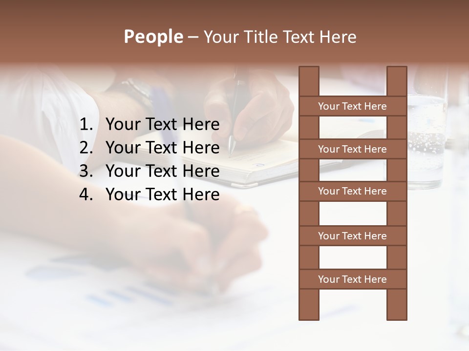 Pencil Occupation Cute PowerPoint Template