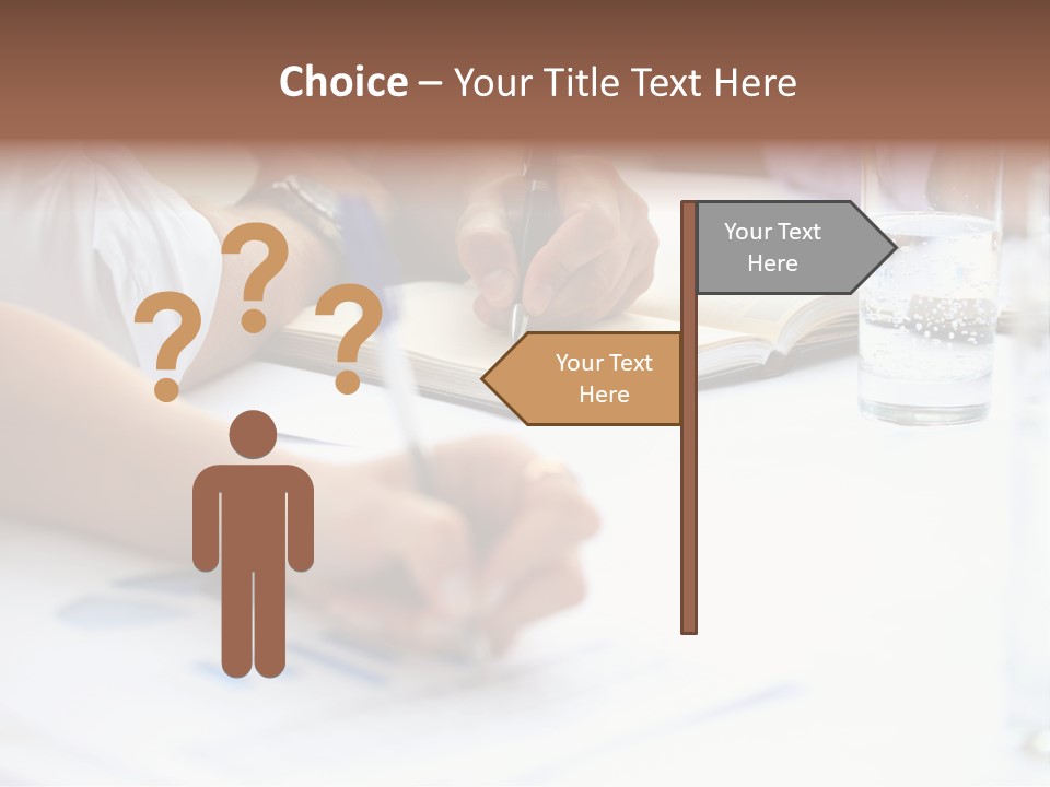 Pencil Occupation Cute PowerPoint Template