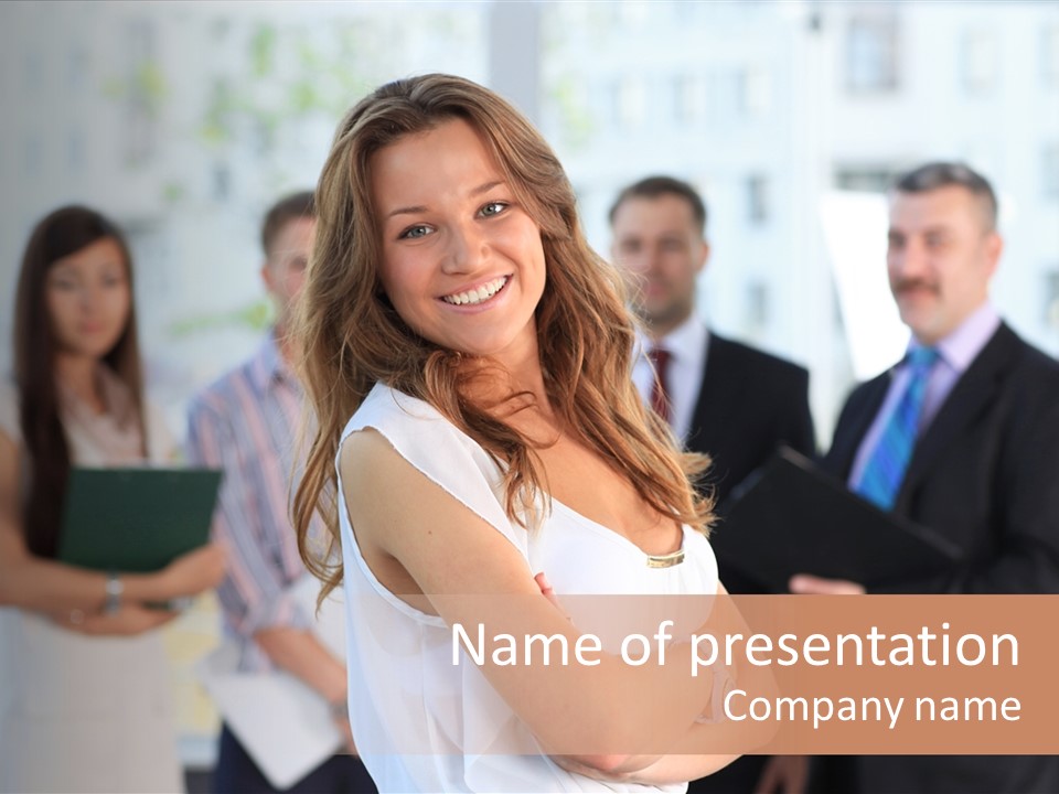 Beautiful People Meeting PowerPoint Template