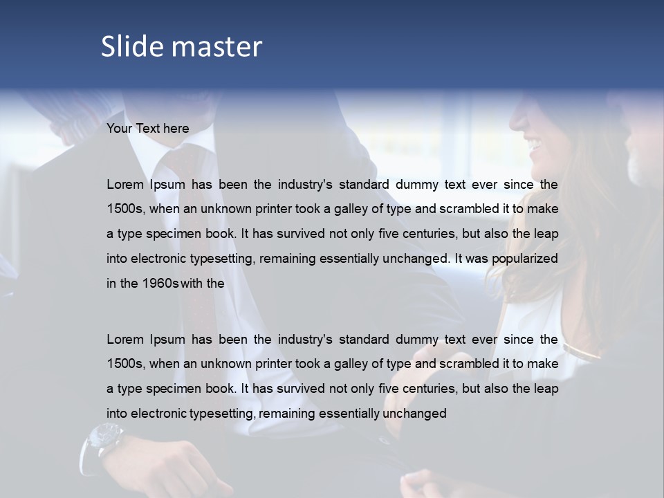 Team International Male PowerPoint Template