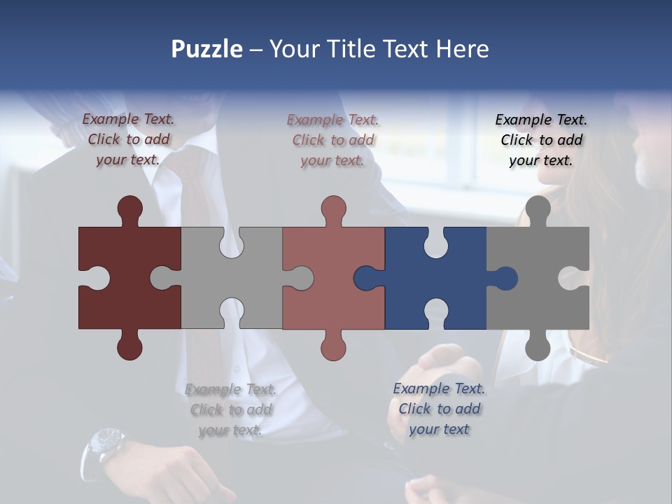 Team International Male PowerPoint Template