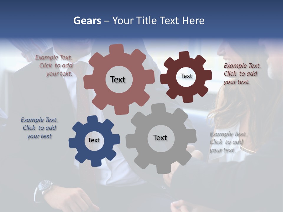 Team International Male PowerPoint Template