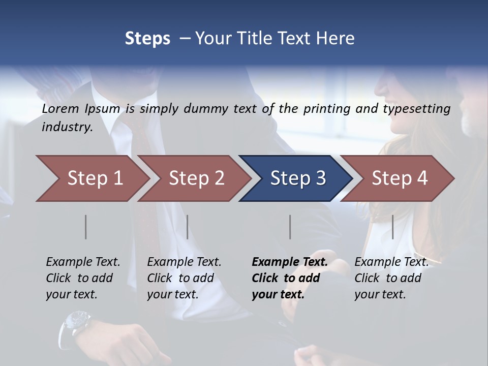 Team International Male PowerPoint Template