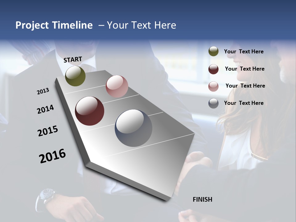 Team International Male PowerPoint Template