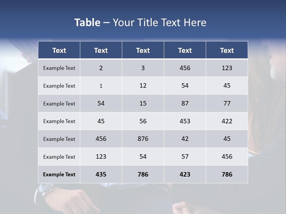 Team International Male PowerPoint Template