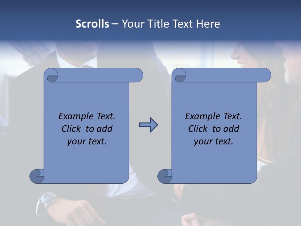 Team International Male PowerPoint Template