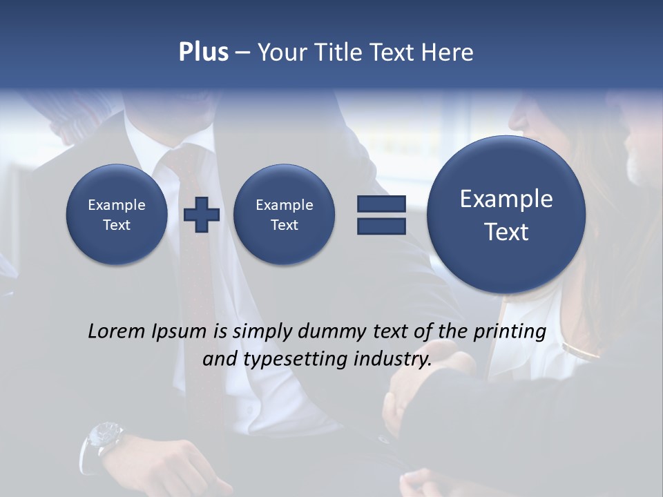 Team International Male PowerPoint Template