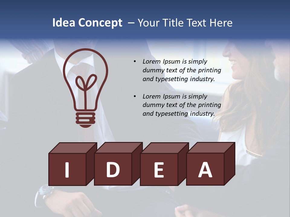 Team International Male PowerPoint Template