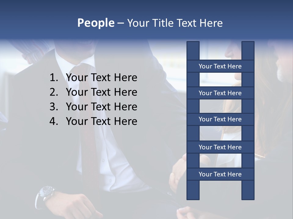 Team International Male PowerPoint Template
