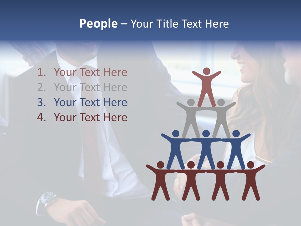 Team International Male PowerPoint Template