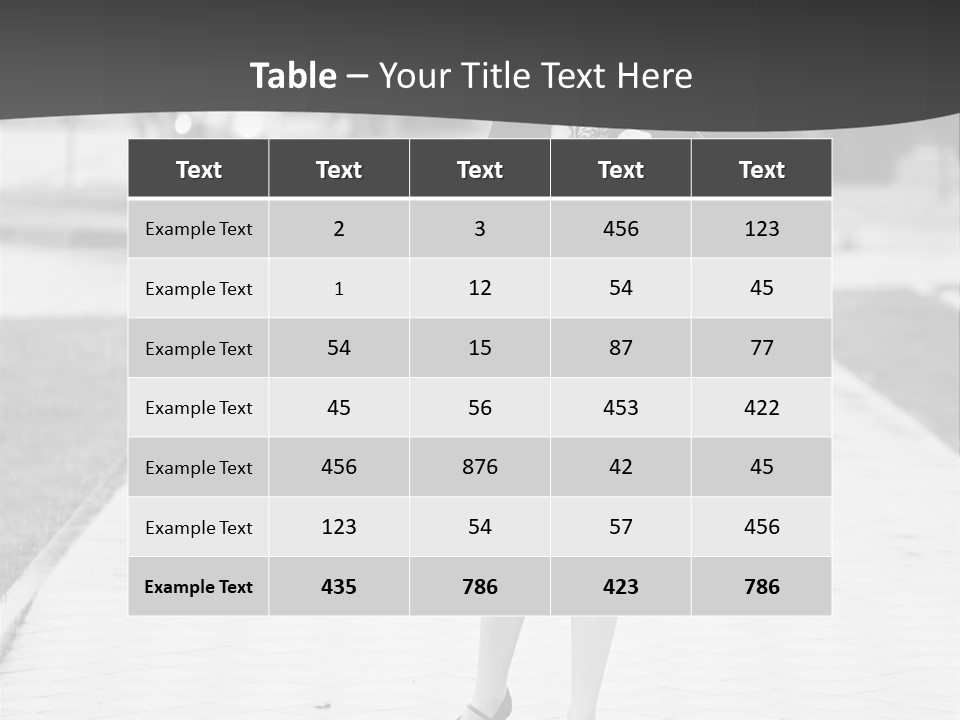 Woman Crossing Young PowerPoint Template