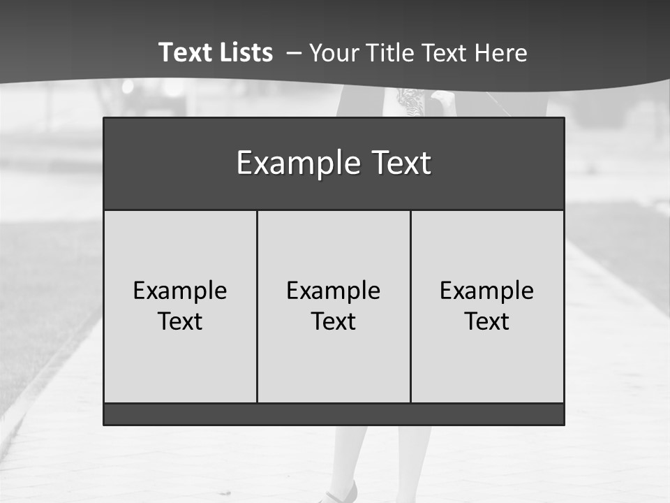 Woman Crossing Young PowerPoint Template