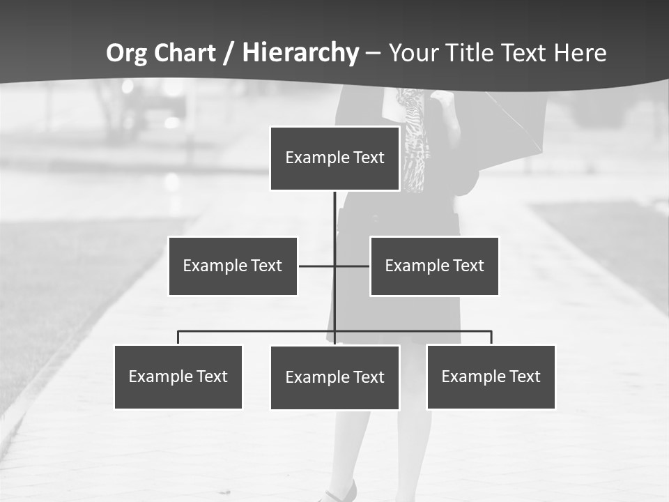 Woman Crossing Young PowerPoint Template