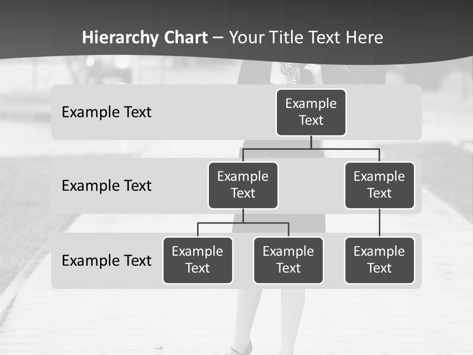 Woman Crossing Young PowerPoint Template