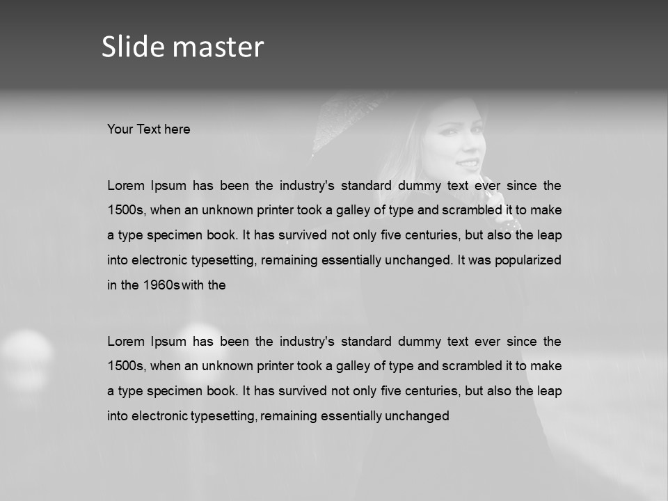 Day Woman Pretty PowerPoint Template