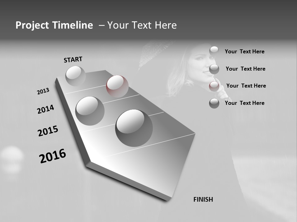 Day Woman Pretty PowerPoint Template