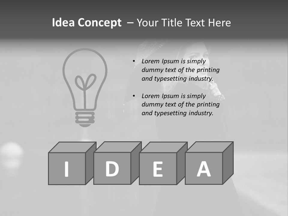 Day Woman Pretty PowerPoint Template