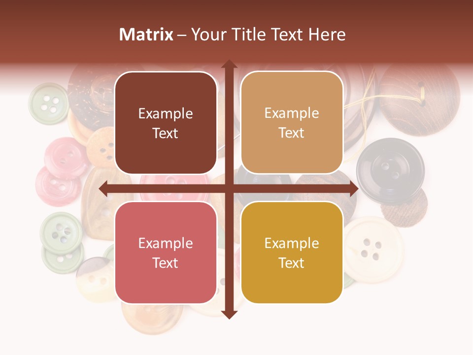 Round Textile Circle PowerPoint Template
