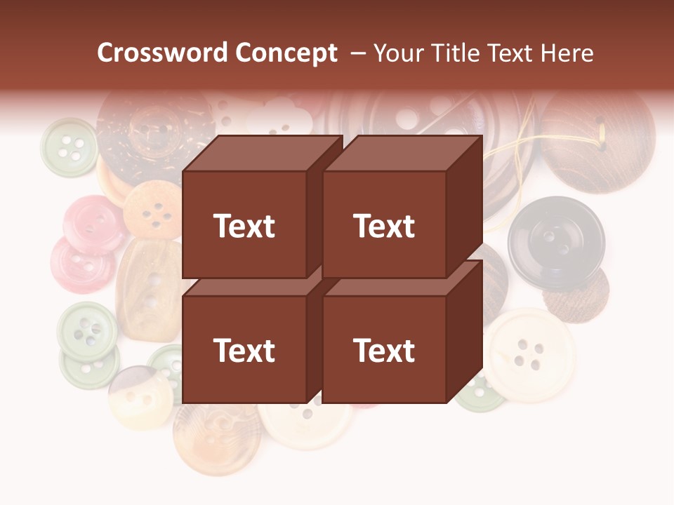 Round Textile Circle PowerPoint Template