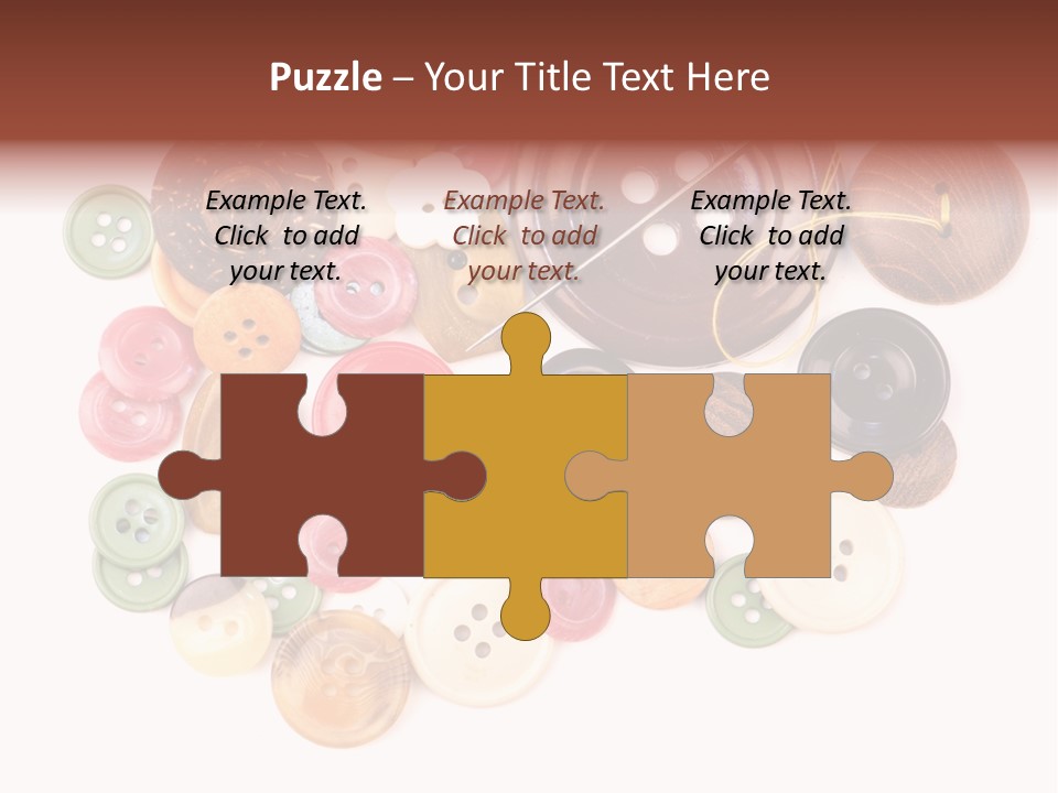 Round Textile Circle PowerPoint Template