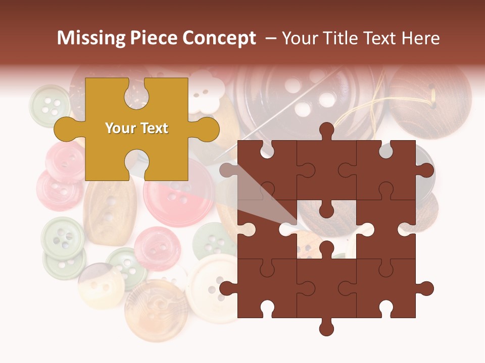 Round Textile Circle PowerPoint Template