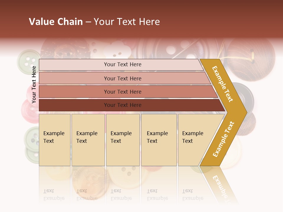 Round Textile Circle PowerPoint Template