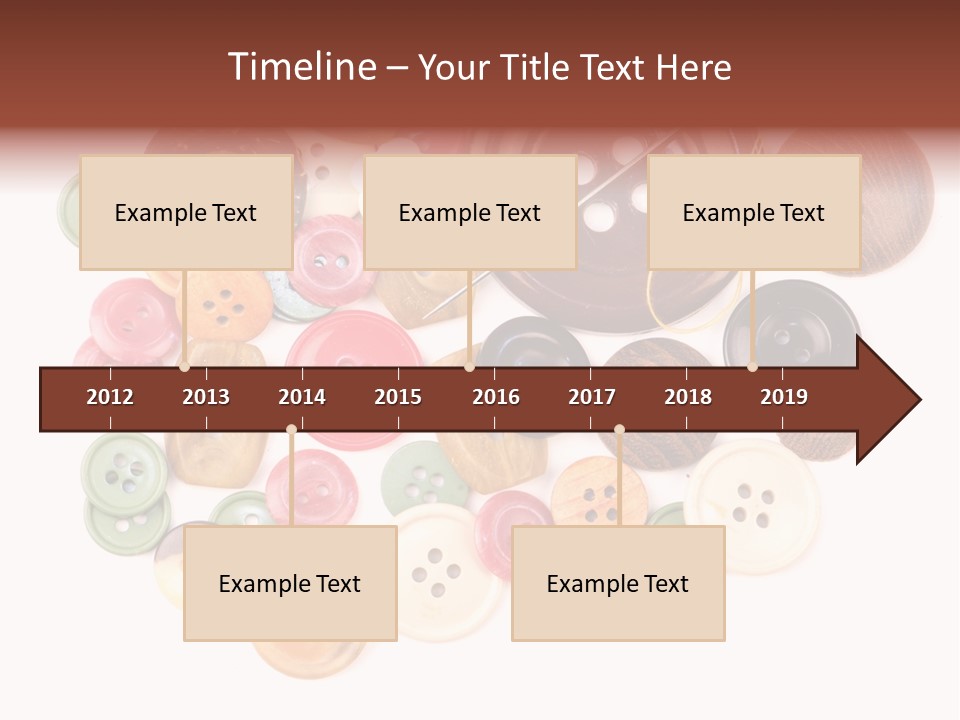 Round Textile Circle PowerPoint Template