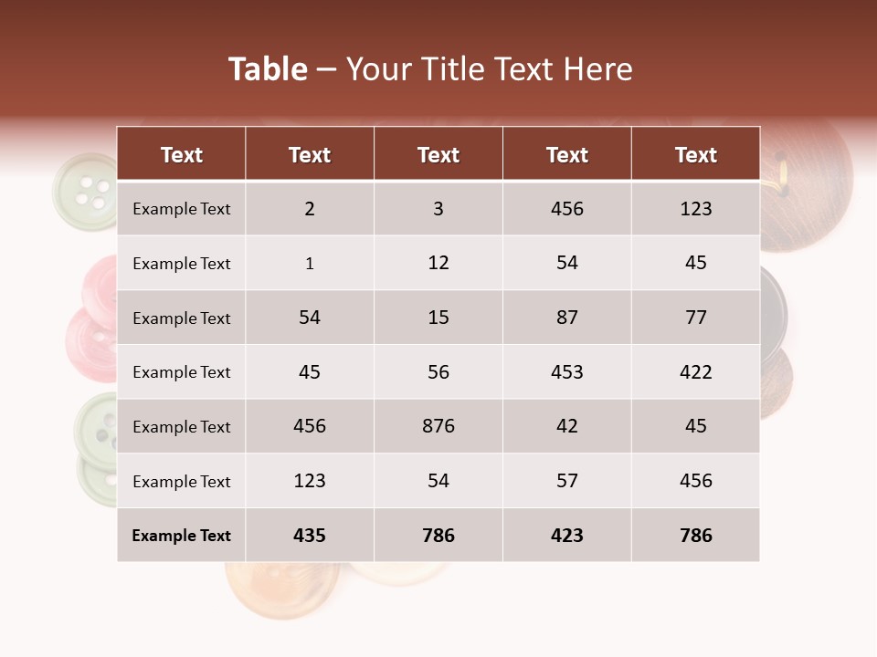 Round Textile Circle PowerPoint Template