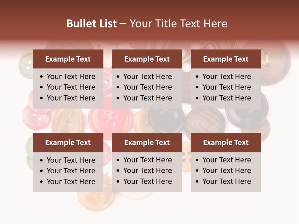 Round Textile Circle PowerPoint Template