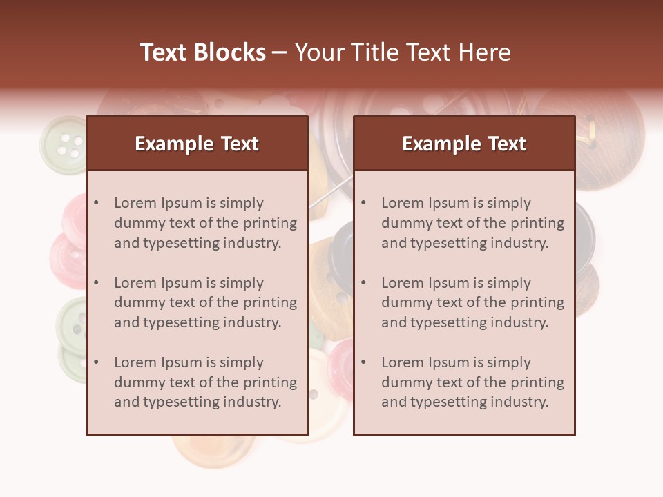 Round Textile Circle PowerPoint Template