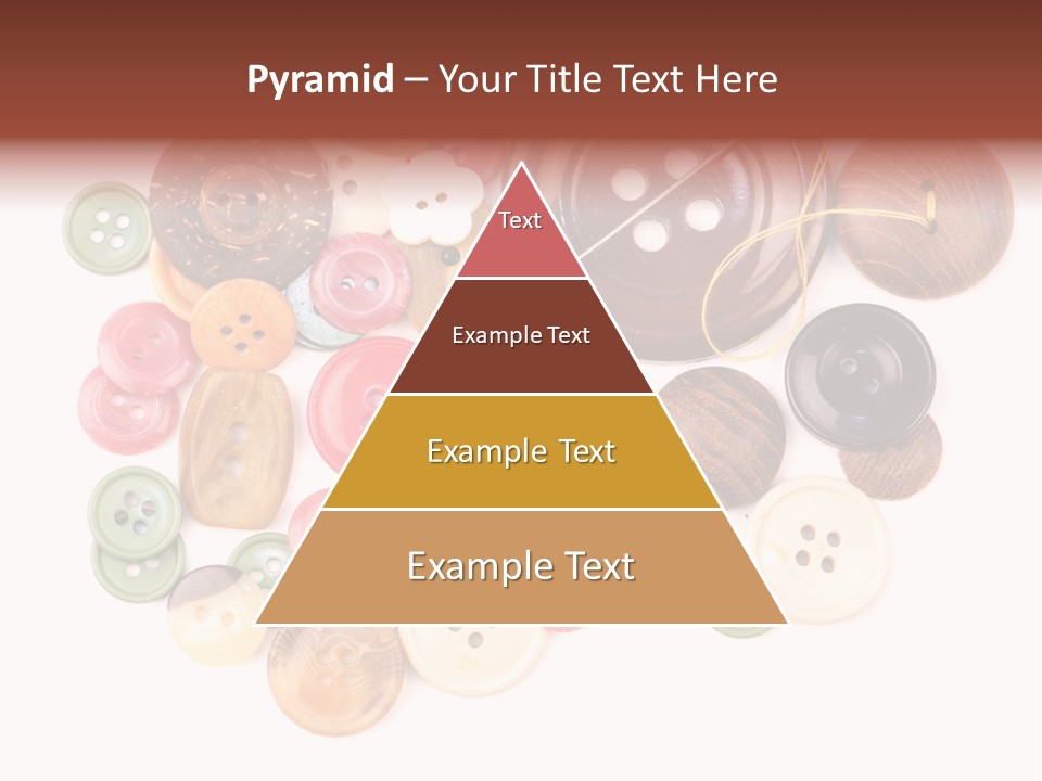 Round Textile Circle PowerPoint Template