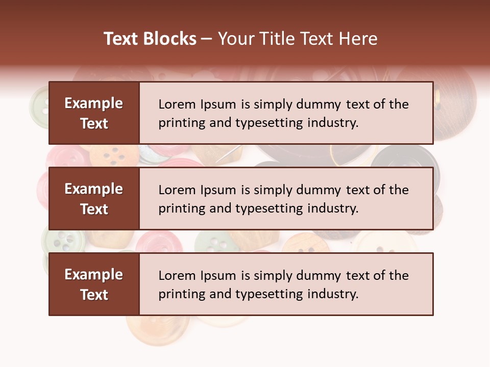 Round Textile Circle PowerPoint Template