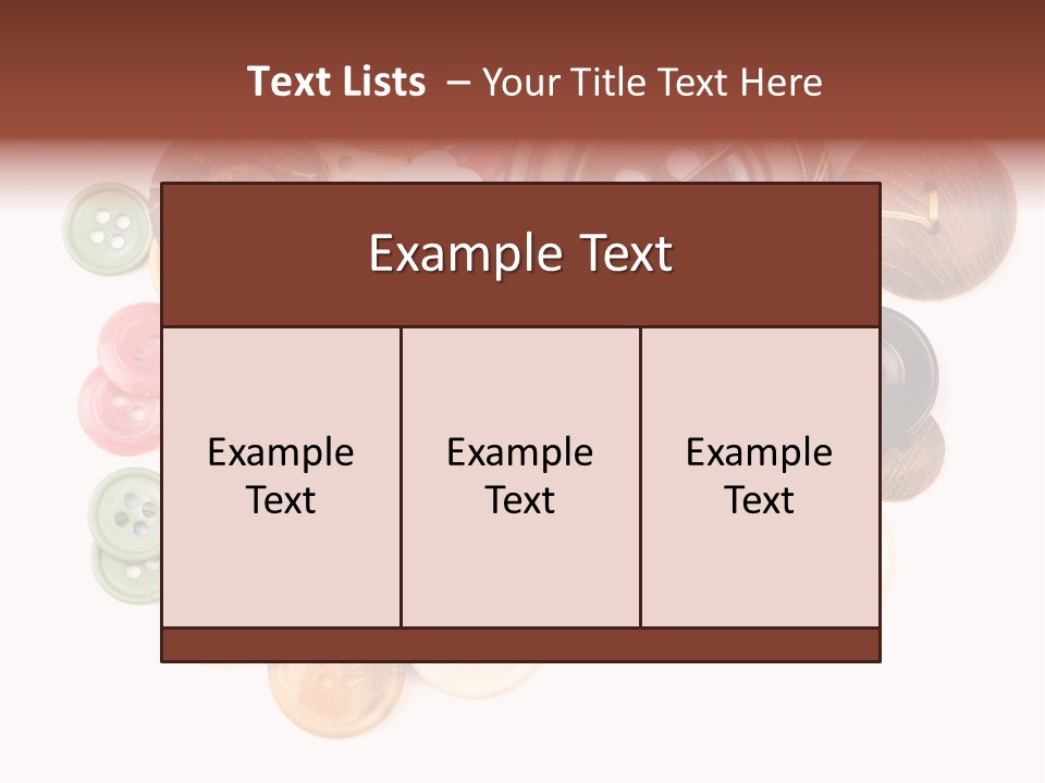 Round Textile Circle PowerPoint Template