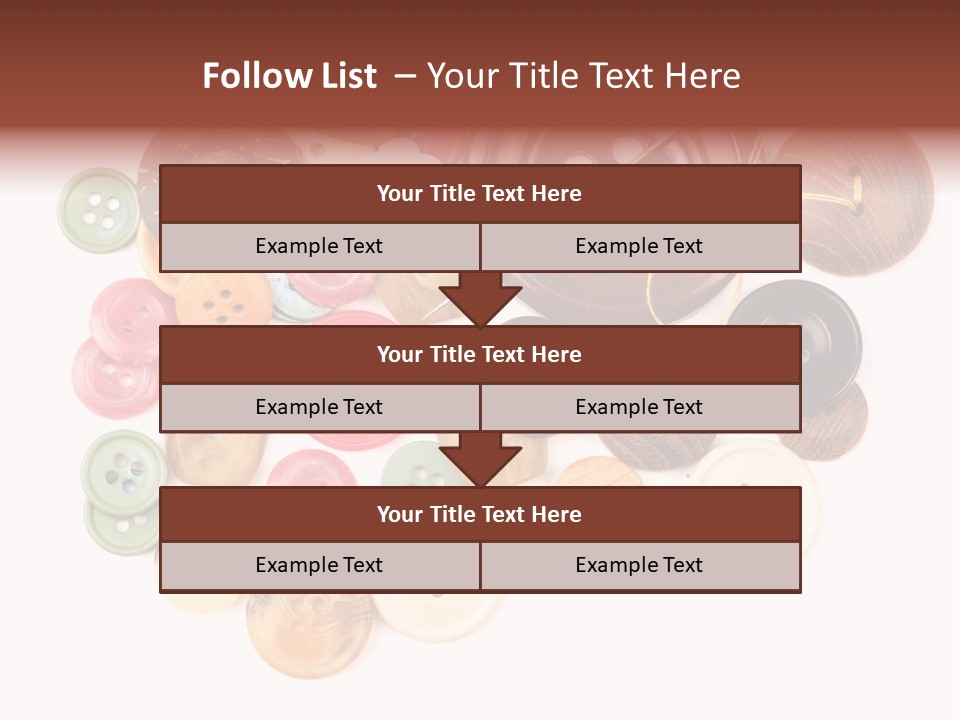 Round Textile Circle PowerPoint Template