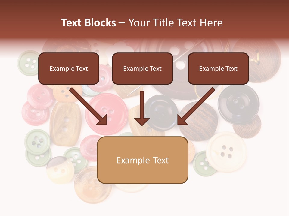 Round Textile Circle PowerPoint Template