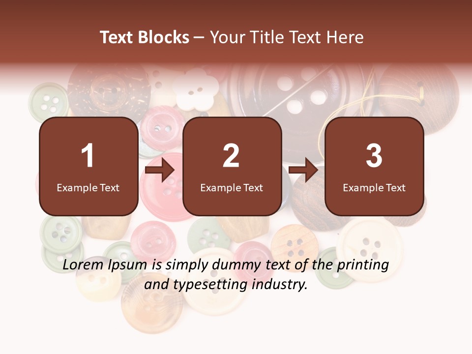 Round Textile Circle PowerPoint Template