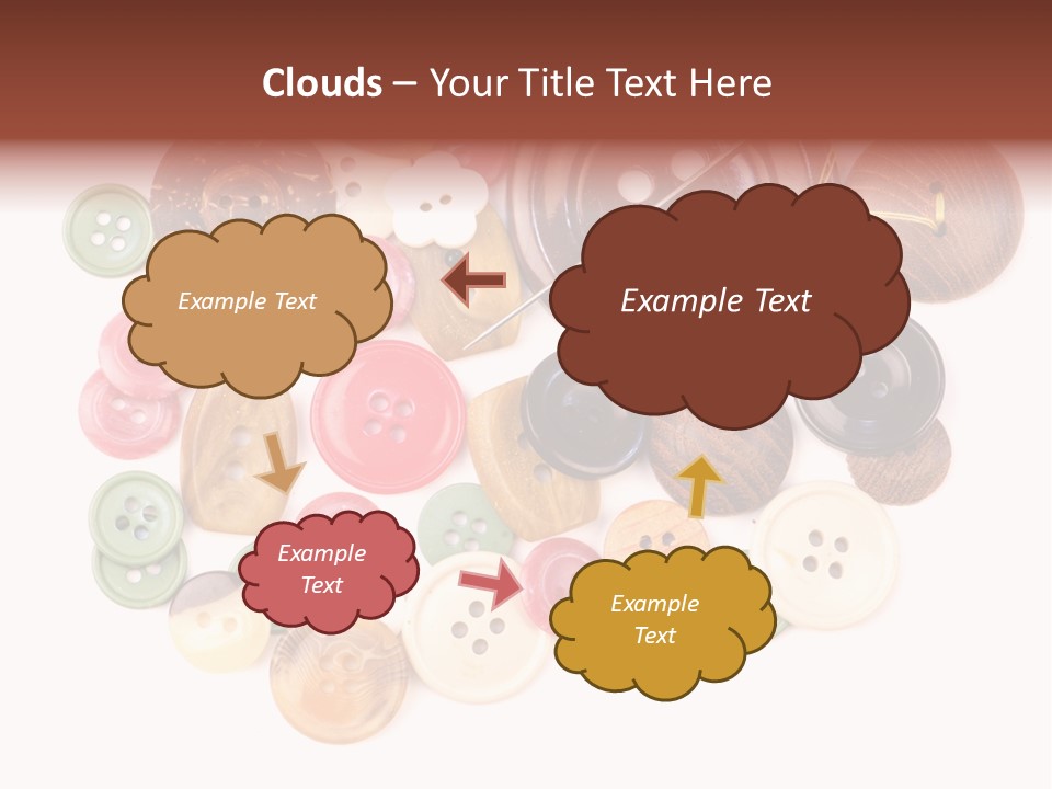 Round Textile Circle PowerPoint Template